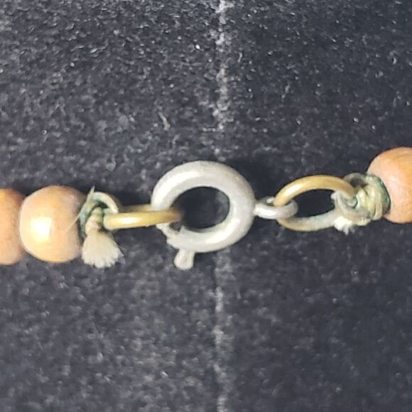 VINTAGE ARTISAN Wooden Bead Minimalist Necklace - Picture 5 of 7